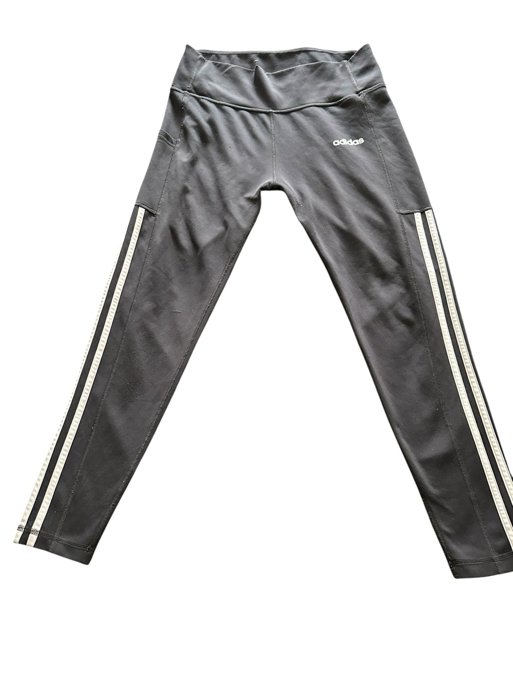 Adidas Leggings Womens Large Climalite Pull on Black Sweatpants Gym Training